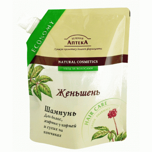 Зелена аптека Shampoo Ginseng doypack дой-пак 200мл