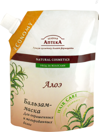 Зелена аптека Balsam-Mask для кольорових і високих зерен дой-пак 200 мл