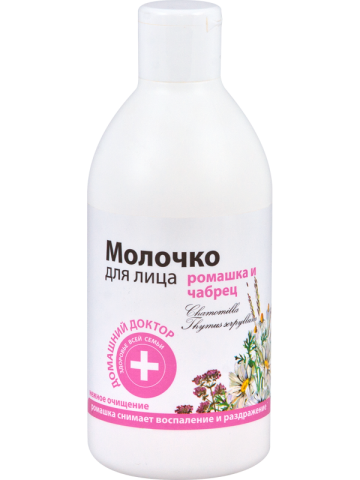Молочко для обличчя Ромашка та Чабрець Домашний Доктор (The Doctor) Facial Cleanser Chamomile and Thyme 300 мл