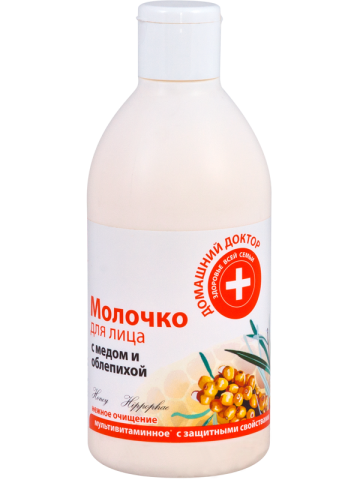 Молочко для обличчя Мед та Обліпиха Домашний Доктор (The Doctor) Facial Cleanser Honey and Buckthorn 300 мл