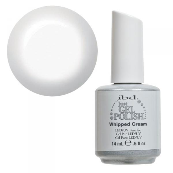 Збиті вершки IBD Just Gel Polish Whipped Cream класичний білий щільний, емаль 14 мл
