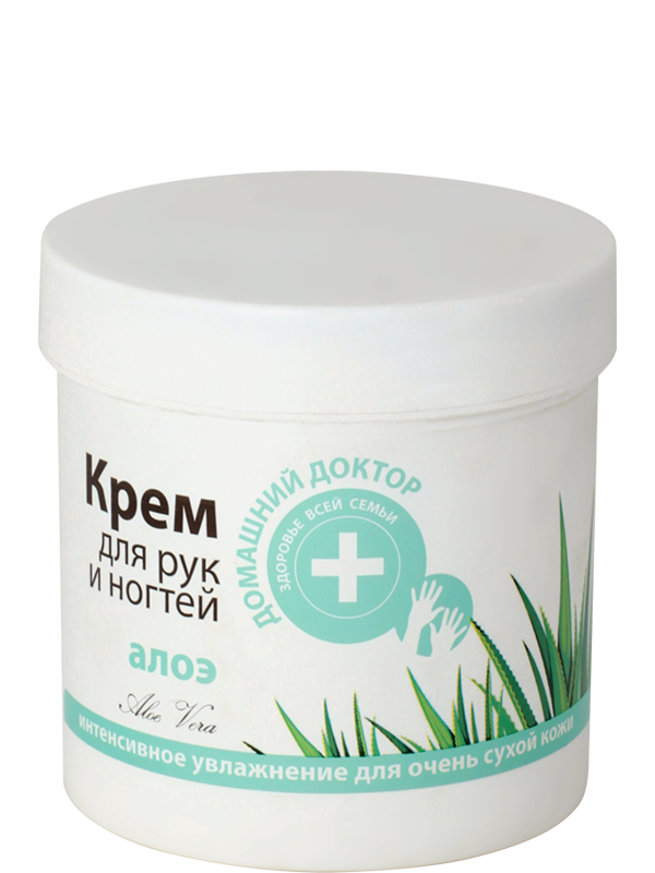 Крем для рук та нігтів Алое Домашний Доктор (The Doctor) Cream for Hands and Nails Aloe 250мл