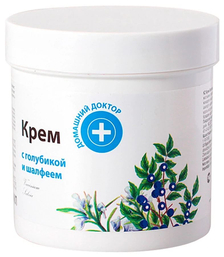 Крем для тіла Голубика та Шавлія Домашний Доктор (The Doctor) Cream Blueberries and Sage 250 мл