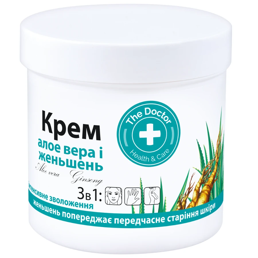 Крем для тіла "Алое Вера та Женьшень" The Doctor Cream Aloe Vera and Ginseng 250 мл