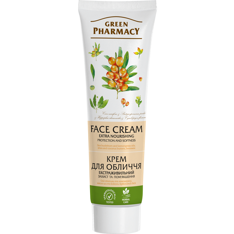 Крем для обличчя "Екстраживальний" Green Pharmacy Extra Nourishing Face Cream 100 мл