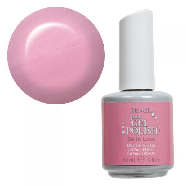 Таке кохання IBD Just Gel Polish So in Love ніжно-рожево-оранжевий перламутр, щільний 14 мл