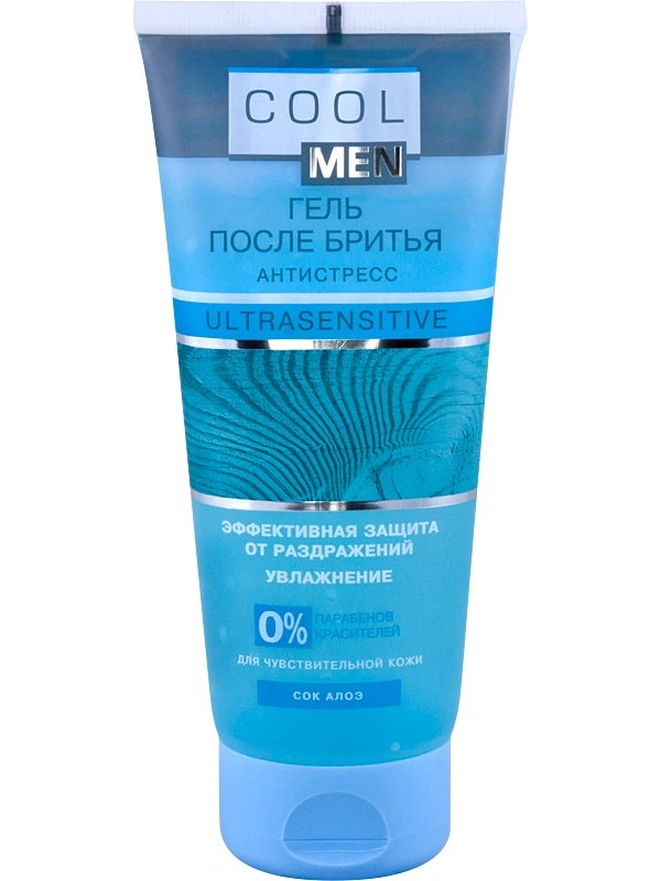 Гель після гоління Cool men UltraSensitive Antistress After Shave Gel 200мл