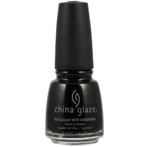 Лак China Glaze Liquid Leather чорний, емаль 14 мл