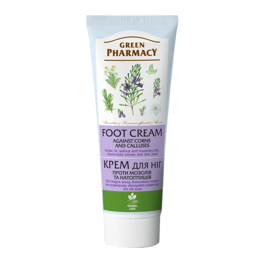 Крем для ніг проти мозолів та натоптишів Green Pharmacy Foot Cream Against Corns and Calluses 75 мл