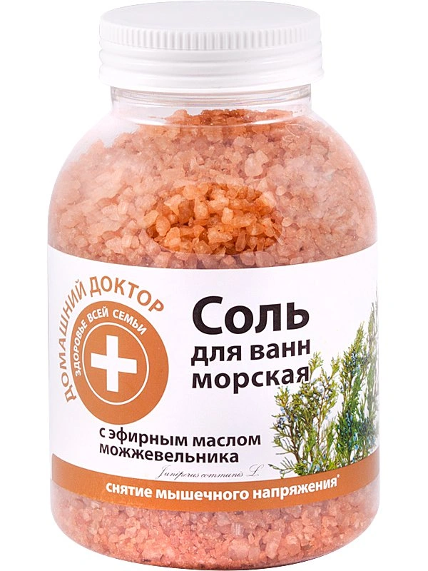 Сіль для ванни з екстрактом ялівцю Домашний Доктор (The Doctor) Salt with Juniper 1000г