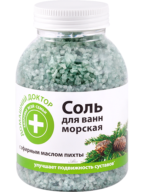 Сіль для ванни з екстрактом ялиці Домашний Доктор (The Doctor) Salt with Fir 1000г