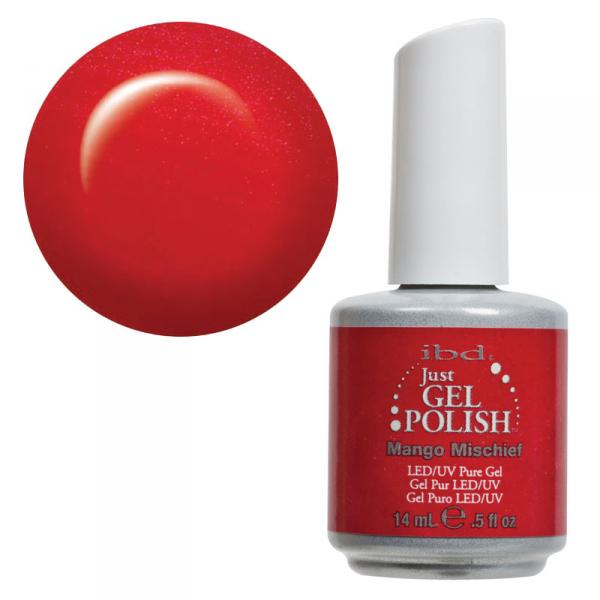 Манго IBD Just Gel Polish Mango Mischief кораловий з мікроблиском 14 мл