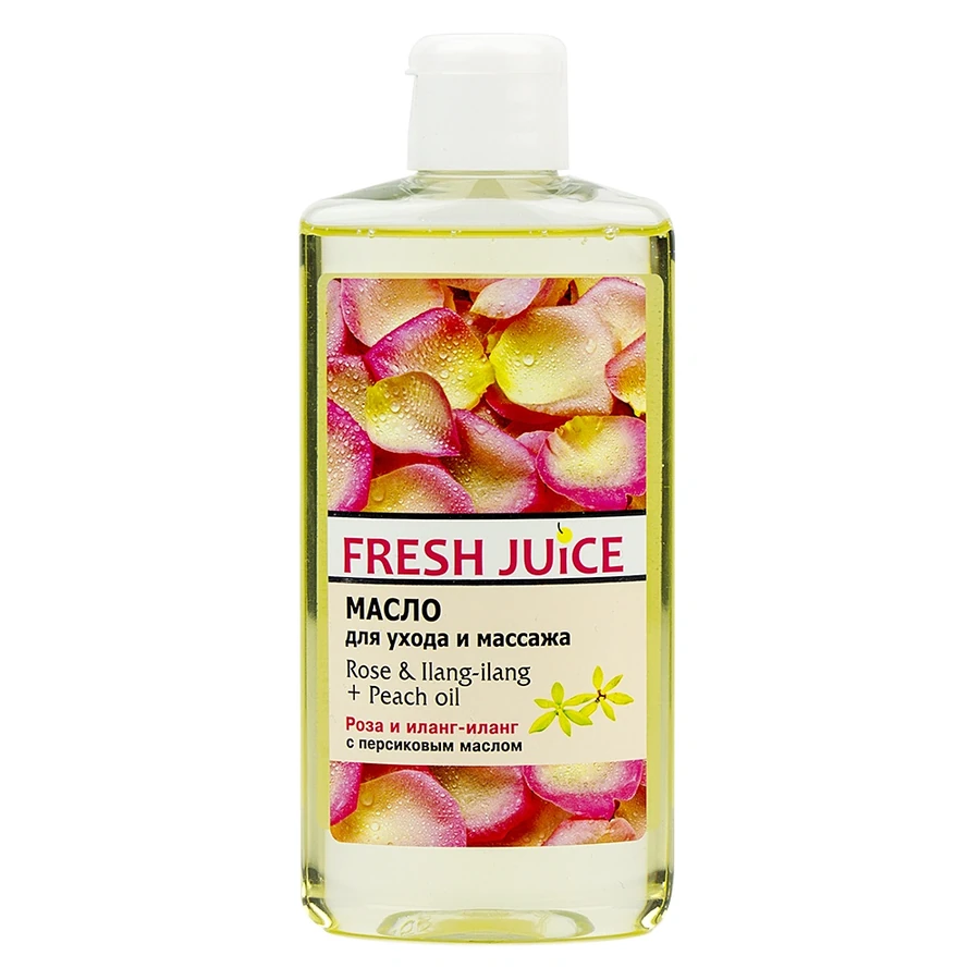 Масло для догляду та масажу троянда та іланг-іланг Fresh Juice Oil Care and Massage Rose and Ilang-Ilang 150 мл