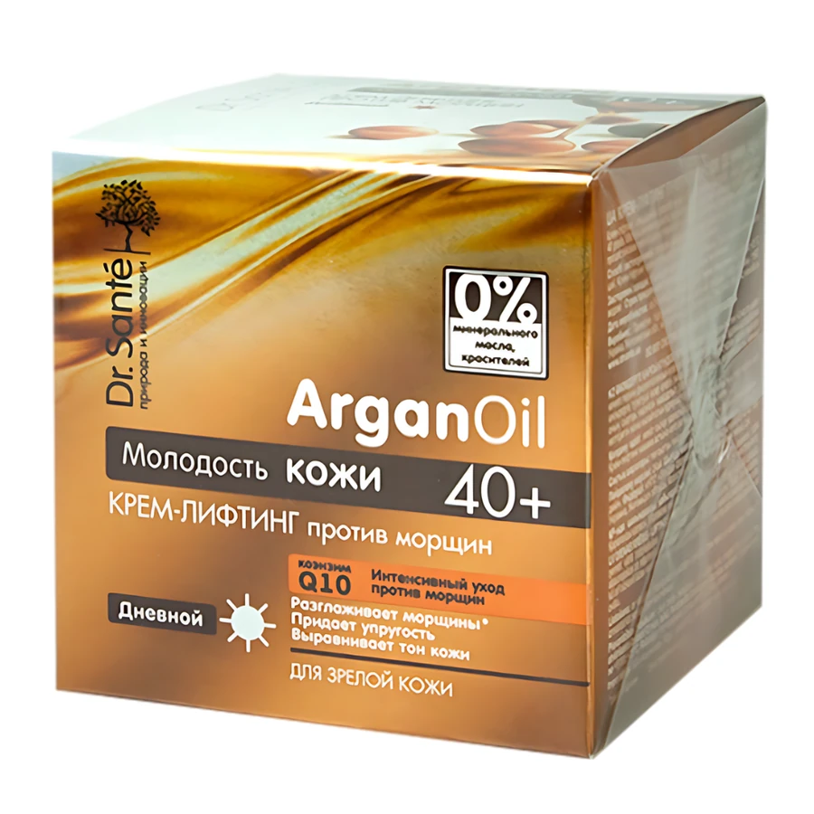 Крем-ліфтинг проти зморшок денний 40+ Dr.Sante ArganOil Lifting Day Cream Anti-Wrinkle 40+ 50 мл