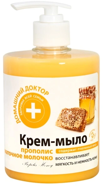 Рідке мило Прополіс та Маточне молочко Домашний Доктор (The Doctor) Liquid Soap Propolis and Royal Jelly 500мл
