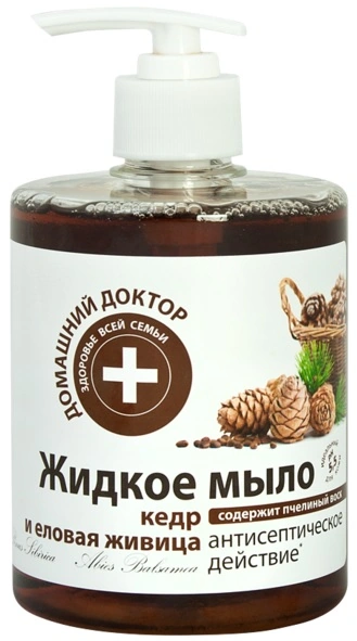Рідке мило Кедр та Ялинова живиця Домашний Доктор (The Doctor) Liquid Soap Cedar and Pine Oleoresin 500мл