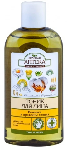 Зелена аптека Tonic for Sensitive Skin Chamomile and Proteins Cotton 200мл