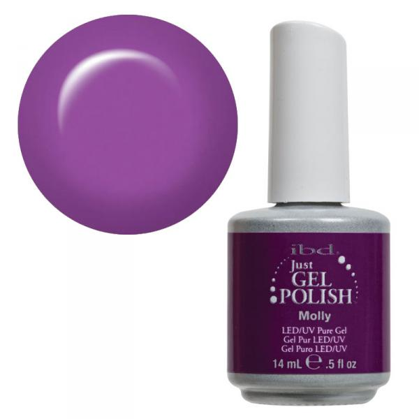 Гель-лак IBD Just Gel Polish Molly бузковий з дрібним кольоровим шиммером 14 мл