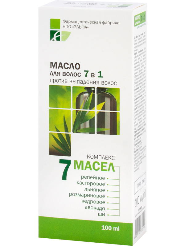 Олія для волосся 7в1 проти випадання волосся Elfa Pharm 7 Oil Hair Mask 7in1 100мл