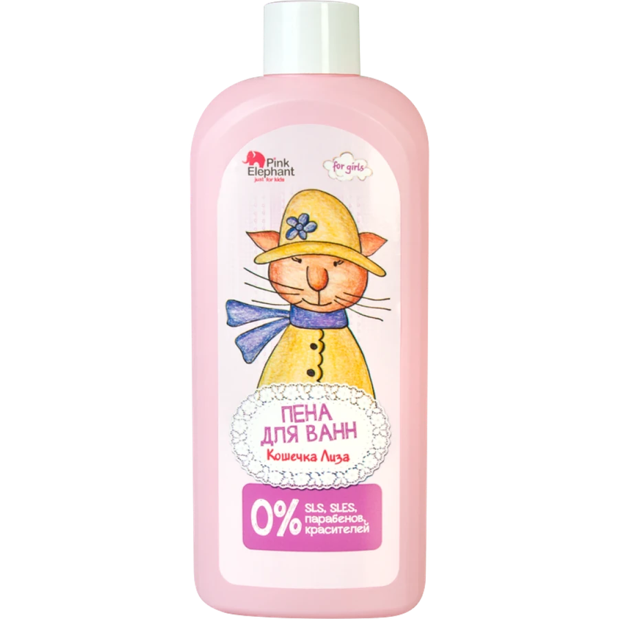 Піна для ванни "Кішечка Ліза" Pink Elephant Bath Foam Cat Lisa 500 мл