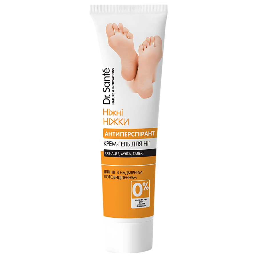 Крем-гель для ніг антиперспірант "Ніжні ніжки" Dr.Sante Cream-Gel for Foot Antiperspirant 90 мл