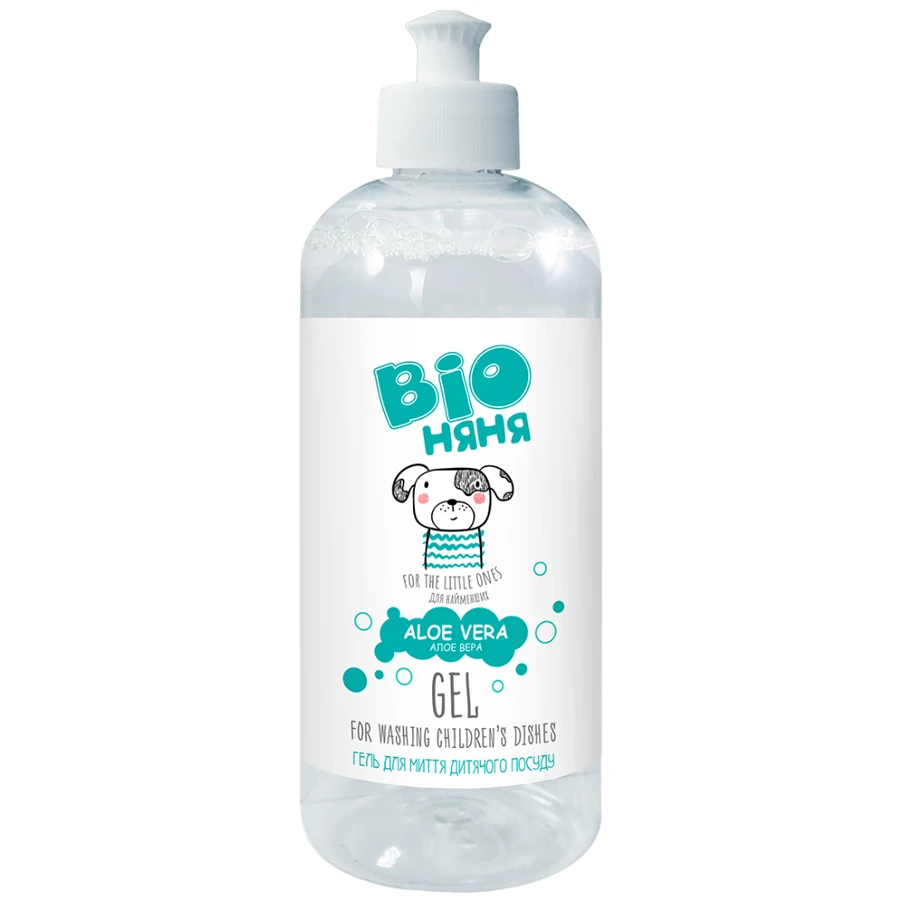Гель для миття дитячого посуду BIO Няня Gel for Washing Children Dishes Aloe Vera алое вера 500 мл