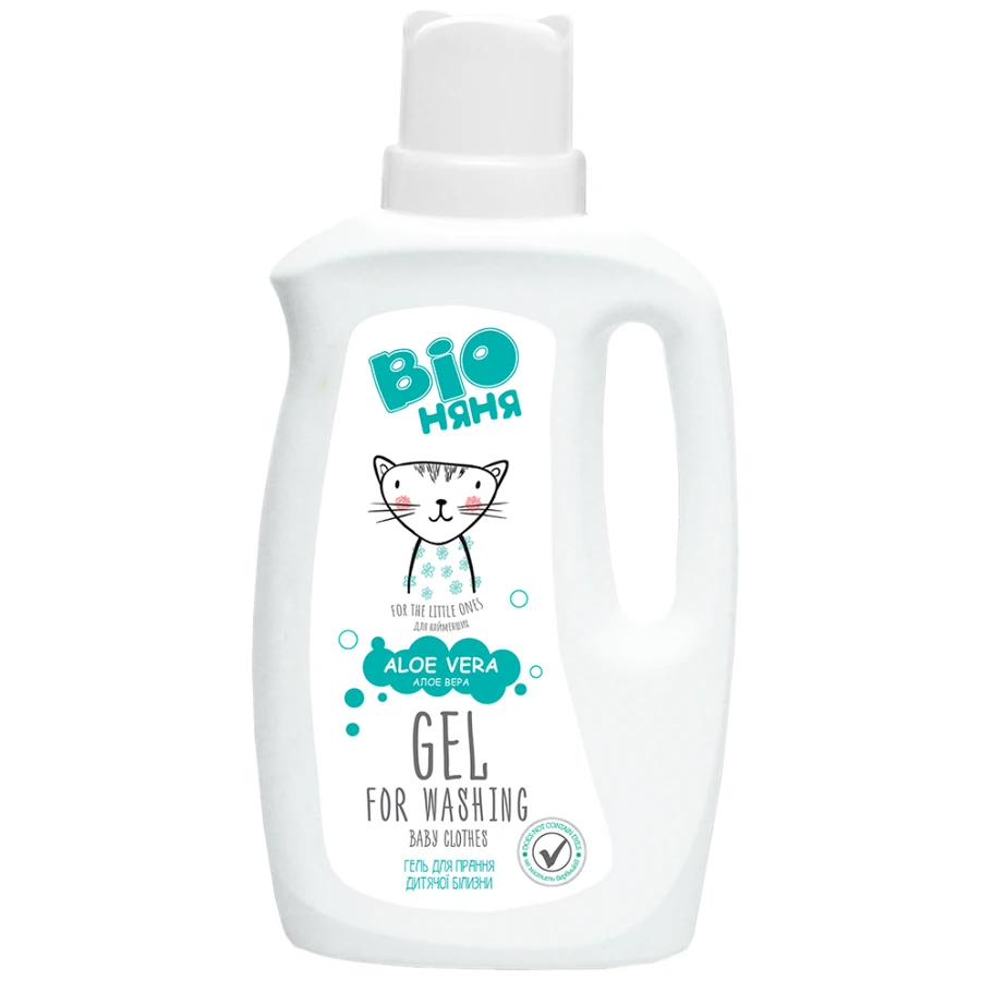 Гель для прання дитячої білизни BIO Няня Gel for Washing Baby Clothes Aloe Vera алое вера 1000 мл