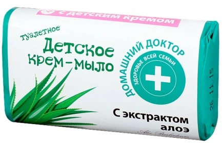 Дитяче крем-мило з Алое Домашний Доктор (The Doctor) Baby Cream Soap with Aloe 70г