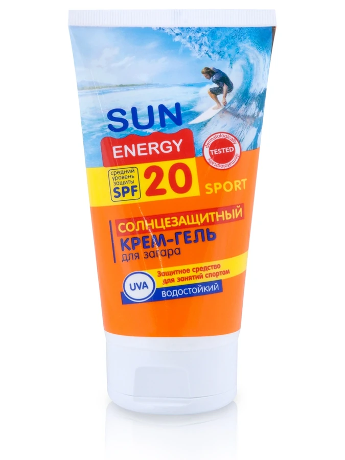 Sun Energy Sport Waterproof Sunscreen Gel SPF 20 150мл