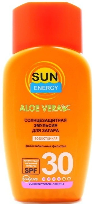 Сонцезахисна емульсія для засмаги SPF30 Sun Energy Sport Waterproof SunScreen Emulsion Sun SPF 30 90мл