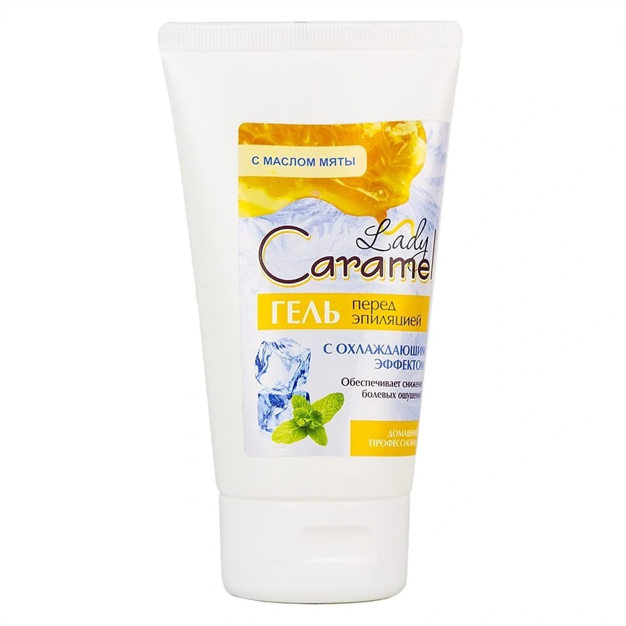 Гель перед епіляцією з ефектом охолодження Lady Caramel Gel Before Depilation with a Cooling Effect 150 мл