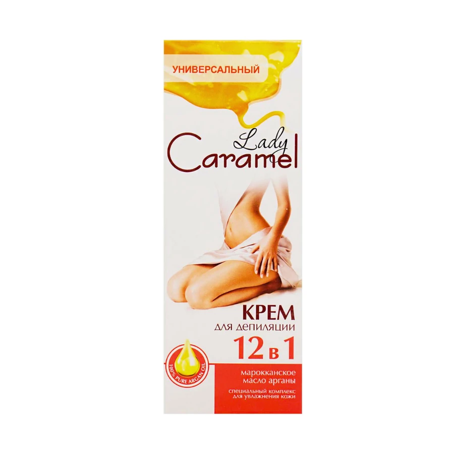 Крем для депіляції 12в1 Lady Caramel Cream for Depilation 12in1 200 мл