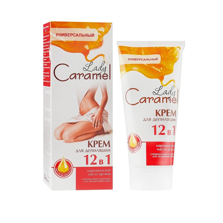 Крем для депіляції 12в1 Lady Caramel Cream for Depilation 12in1 200 мл