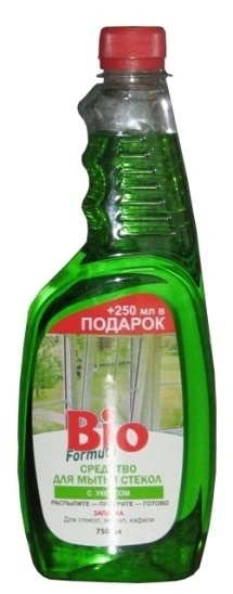 BIO Formula Glass Cleaner with Vinegar 750мл (reserve)