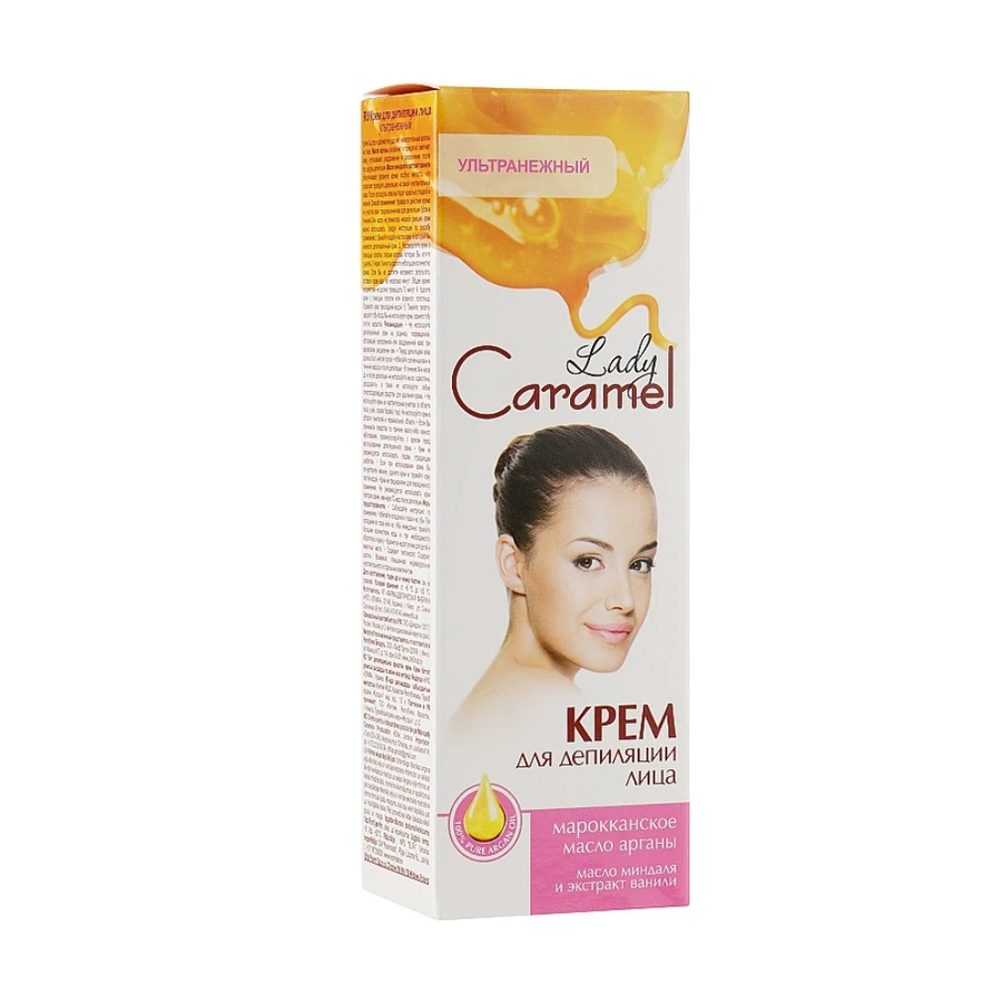 Крем для депіляції обличчя ультраніжний Lady Caramel Cream for Depilation Face 50 мл