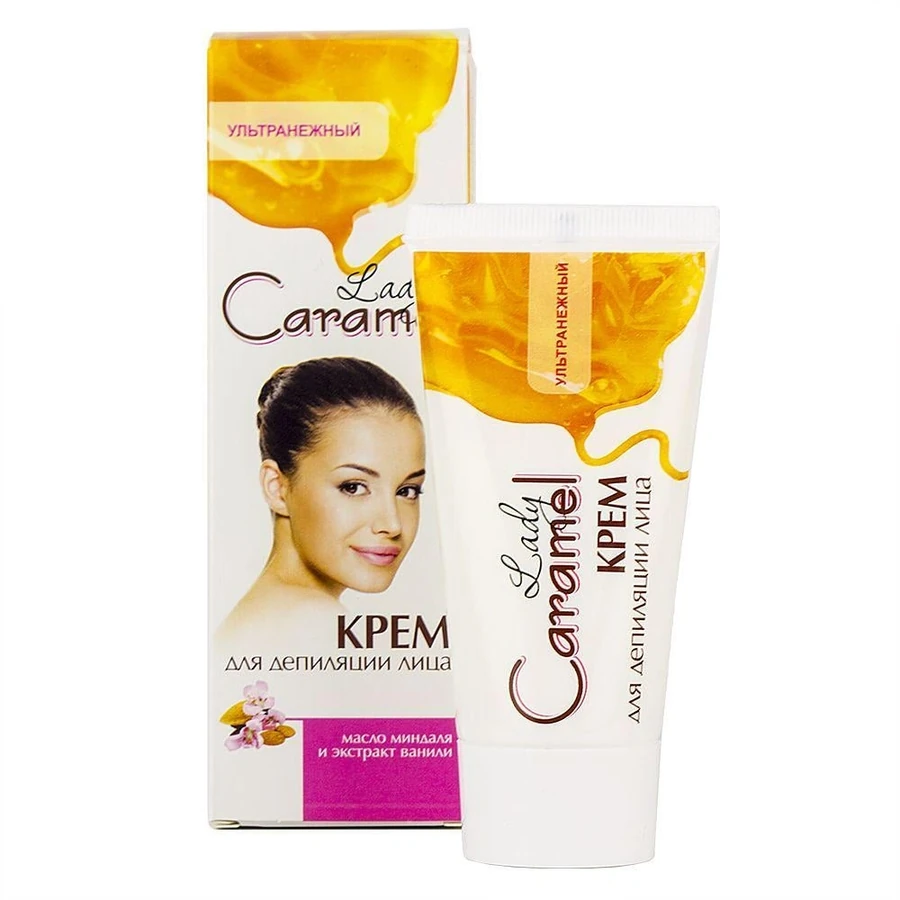 Крем для депіляції обличчя ультраніжний Lady Caramel Cream for Depilation Face 50 мл