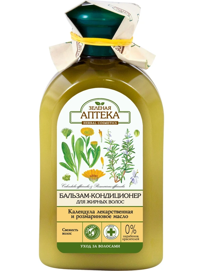 Зелена аптека Balm Conditioner для Oily Hair Calendula and Rosemary Oil 300мл
