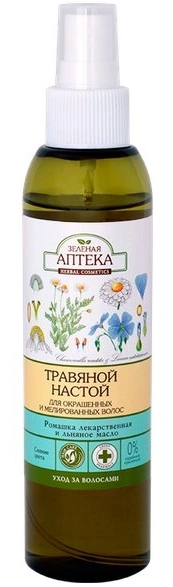 Зелена аптека Herbal Infusion for Colored and Highlighted Hair Chamomile and Flaxseed Oil 150мл