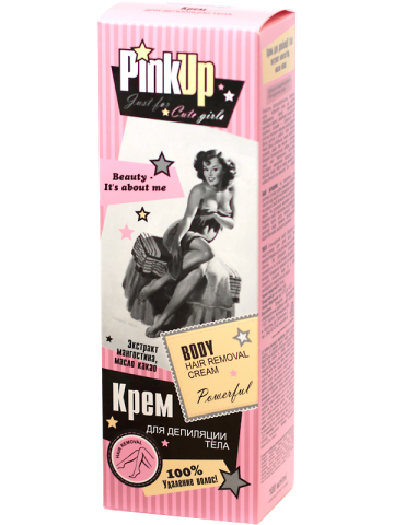 Крем для депіляції пахв та зони бікіні Pink Up Body Hair Removal Cream 100 мл