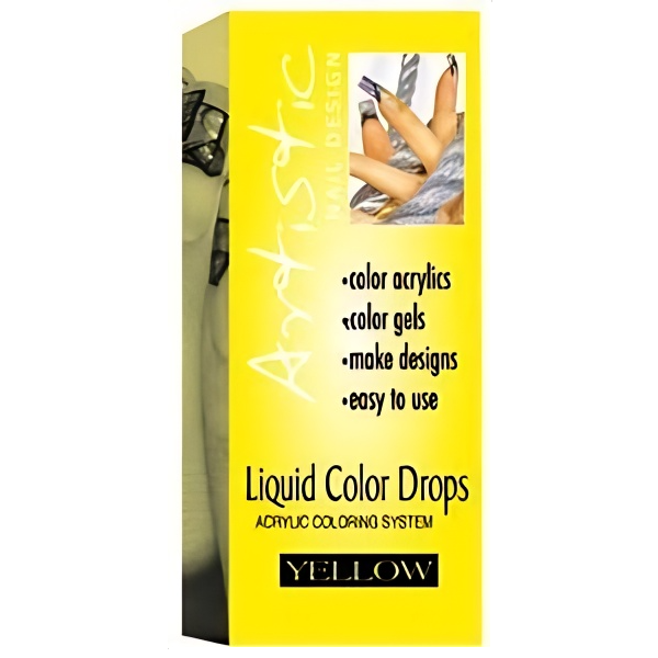Барвник для акрилу та гелю Artistic Color Drops Yellow жовтий 10 мл
