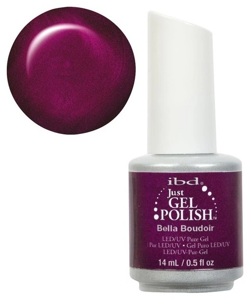 Гель-лак IBD Just Gel Polish Bella Boudoir 14мол бордовий з мікроблиском