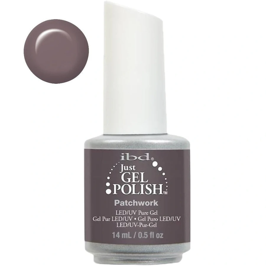 Гель-лак IBD Just Gel Polish Patchwork сірий, емаль 14 мл