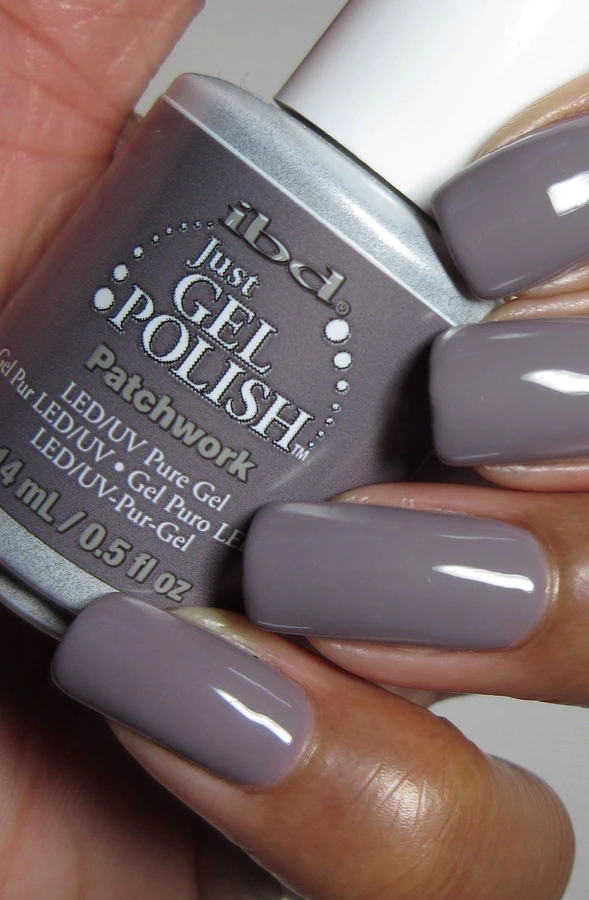 Гель-лак IBD Just Gel Polish Patchwork сірий, емаль 14 мл