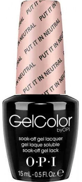 Гель-лак OPI GelColor Put it in Neutral молочно-рожевий, напівпрозорий 15 мл