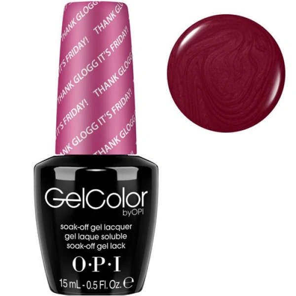 Гель-лак OPI GelColor Thank Glogg It`s Friday! темно-рожевий, перламутровий 15мл
