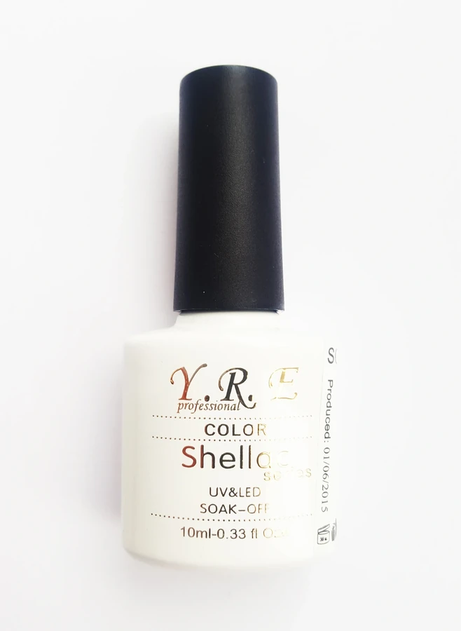 Гель-лак YRE 107 Color Shellac білий, емаль 10 мл