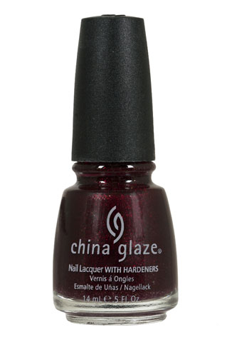 Лак China Glaze Stroll вишневий з блискітками 14 мл