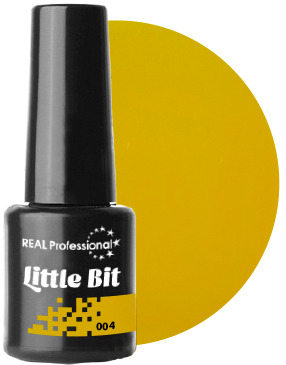 Гель-лак Real Professional Gel Polish №04 Little Bit 6мол гірчичний, емаль