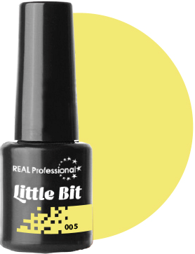 Гель-лак Real Professional Gel Polish №05 Little Bit 6мол жовтий, емаль