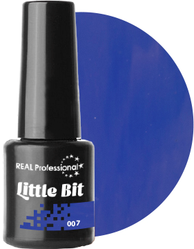 Гель-лак Real Professional Gel Polish №07 Little Bit 6мол синьо-блакитний, емаль